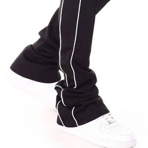 เข็มขัดยืดหยุ่นเย็บปะติดปะต่อกันผู้ชายซ้อนขนแกะบาน Joggers / แฟชั่นใหม่สายรัดโพลีเอสเตอร์ซ้อน Joggers สําหรับผู้ชาย - Product Image 6