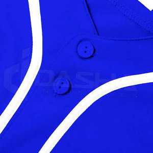 Vente en gros d'uniformes de baseball personnalisés pour adultes 2024 Maillot de baseball respirant pour hommes de haute qualité Maillot hip hop à demi-manches et à boutons complets - Product Image 5