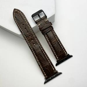 Correas de Reloj de Cuero de Cocodrilo Genuino de Alta Calidad al por Mayor, Suaves, Multicolores, Tamaños 18mm 20mm 22mm 24mm con Liberación Rápida - Product Image 3