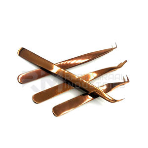 RMI Extension de Cils Shin Pince à Épiler Or Rose Plasma Couleur Avion Grip Pince À Épiler Ensemble - Product Image 6