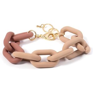 Brazalete de Cadena Gruesa de Resina Pulida Estilo Ángel para Verano, Joyería de Moda Artesanal Ligera y Atrevida de Gran Tamaño para Mujer - Product Image 2