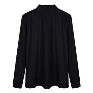 SIBRIN Factory Made Premium Quality Zipper Polo T-Shirt Personalizar Logo Unisex Full Sleeves Golf Athletic Casual Collared T-Shirt - Product Image 5