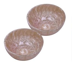 PINK Inclined Unique Designs FLOW DESSERT BOWL Meilleure vente Bol en résine fait main Design aspect marbre directement de l'Inde au meilleur - Product Image 2