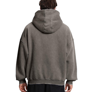 Top Qualité Conceptions Personnalisées Impression Full Zip up Puff Print Hoodie Surdimensionné Coton Blanc Hommes Hoodies à Vendre Avec Bas Prix - Product Image 6