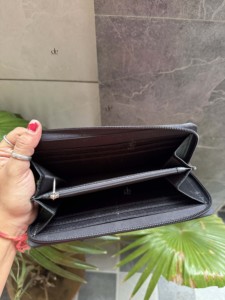 กระเป๋าสตางค์หนังถือแบบตะวันตกกระเป๋าถือสีดำสำหรับผู้หญิงใช้ได้หลากหลาย - Product Image 6