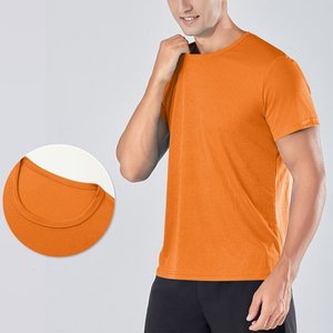 Camiseta deportiva de secado rápido para hombre, camiseta de capa Base de compresión transpirable de alta elasticidad atlética para correr en el gimnasio al aire libre - Product Image 5
