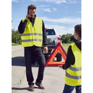 Gilet de sécurité personnalisé pour adultes avec autocollants et lumières réfléchissants pour produits promotionnels et merchandising - Product Image 4