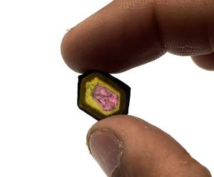 Lote de piedras preciosas de turmalina multicolor natural, rebanadas de cristal multicolor de 3-8 MM para joyería DIY, pendientes y fabricación de colgantes - Product Image 4