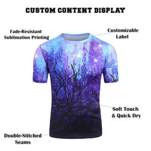 T-shirt de sport pour homme, sublimation, respirant, séchage rapide, léger, performance, tricoté, sportif, OEM/ODM disponible - Product Image 5