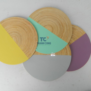 Hot Selling Custom Gloss <b>Round</b> Lacquer Table <b>Placemats</b> and Coasters Multi Lucite <b>Placemat</b> for Dinning Table - Product Image 5