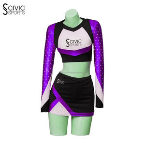 Acclamation pratique porter filles Cheer uniforme personnalisé Cheerleading uniformes pour les femmes nouveautés pom-pom girl tenue - Product Image 5
