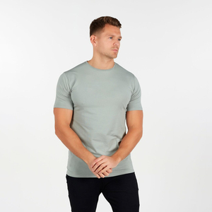 Nouveaux hommes les plus chauds 100% coton Muscle ajusté Gym T-Shirts solide corps Activewear OEM Fitness porter des t-shirts - Product Image 5