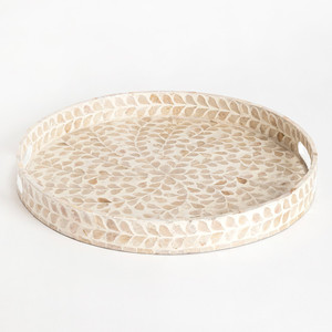 Adorable nacre plateaux de service meilleure vente vadrouille coquillages plateaux pour vaisselle décor à la maison hôtel Restaurant fabriqué au Vietnam - Product Image 5