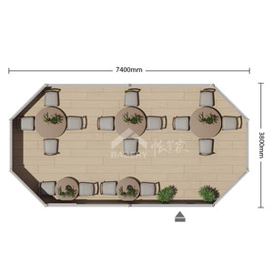 Tenda Prefabbricata per Caffetteria in <span class=keywords><strong>Vendita</strong></span> |   Architettura di Ristoranti con Struttura in Acciaio |   Soluzioni Modulari per la Ristorazione all'Aperto per Hotel - Product Image 6