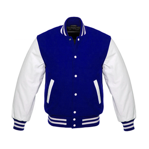 Veste universitaire pour homme sur mesure, haute qualité, 100% laine, style streetwear, broderie de baseball avec des patchs en chenille à motifs de lettres - Product Image 1