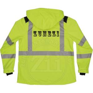 Veste de travail d'hiver personnalisée pour homme, ANSI/EN ISO CLASSE 2, imperméable, haute visibilité, vêtements de sécurité réfléchissants, logo personnalisé - Product Image 2