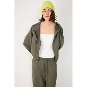 Sudadera con capucha y cremallera para uso diario (Viscosa/Poliéster) - Product Image 1