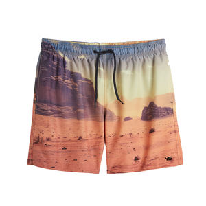 Offre Spéciale Shorts de plage décontractés pour hommes Tissu en polyester de haute qualité Motif solide personnalisé par sublimation Poches à cordon High Street - Product Image 5