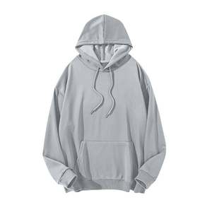 Sweat-shirts à capuche à manches longues pour hommes, grande taille, coupe ample, avec cordon de serrage et poches, basique - Product Image 5