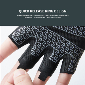 Wholesale Anti UV Cycling Gloves Men and Women's Half Finger <b>Silica</b> Gel Point Anti Slip Gloves for Outdoor Activities - Product Image 6