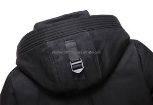 Chaqueta Acolchada de Algodón Blanca para Hombre, con Capucha y Cuello Alto, para Otoño, con Diseño de Dibujos Animados y Logotipo Frontal, Servicio OEM Personalizado - Product Image 5