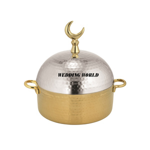 Olla de acero inoxidable hecha a mano de alta calidad minimalista de lujo cazuela plato clásico elegante al por mayor de lujo nueva comida de Metal - Product Image 1