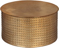 Mesa de Centro Moderna y Elegante de Hierro y Vidrio, Altura Ajustable, Plegable, con Almacenamiento, Duradera y Portátil, Mueble para el Hogar