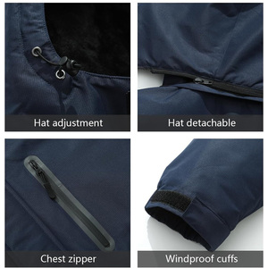 Fournisseur OEM Vestes de ski personnalisées pour l'hiver Manteau coupe-vent en tissu imperméable respirant avec impression de marque privée - Product Image 5