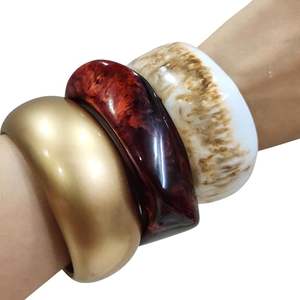 Ensemble de bracelets en résine tissée à la main UnfoldSelf, imperméable, couleur personnalisable, bracelet de luxe tendance, déclaration de mode, bracelet de mariage - Product Image 3