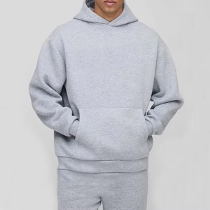 Custom Logo Track Suits Mens <b>Hoodie</b> Set Blank Heavy Weight Thick Fleece Cotton Oversized Tracksuits Wholesale - Product Image 5