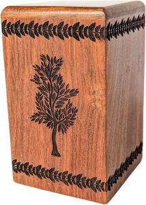 Wooden Cremation <b>Urn</b> <b>For</b> Human <b>Ashes</b> With Premium Craftsmanship <b>For</b> Long Lasting Family Keepsake - Product Image 5