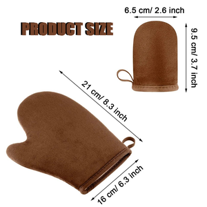 Gant applicateur de bronzage auto-bronzant ultra doux personnalisable, nouvelle arrivée, avec pouce, gant de bronzage corporel, gant auto-bronzant - Product Image 4