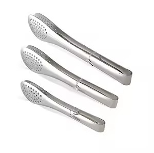 Elegant Stainless Steel Pastry Tongs Polished Dessert Grab Tool For Cakes Pastries Bakery Buffet And Wedding - Product Image 4
