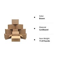 Prix de gros Carton ondulé brun moyen personnalisé de grande taille stockage emballage postal paquets d'expédition boîtes de déménagement