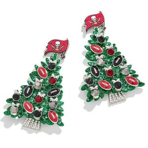 Pendientes de gota bordados con cuentas de semillas festivas personalizables, joyería de Navidad hecha a mano, diseño de logotipo, abalorios de vacaciones a la moda - Product Image 3