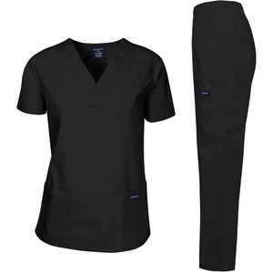 Calidad superior Unisex Doctor Enfermera Médico Scrubs Set Hospital Quirúrgico Uniforme Jogger Pantalones Top Logotipo personalizado al por mayor - Product Image 1