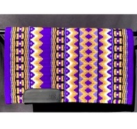 Tapis de selle en laine fait main de qualité supérieure pour spectacle équestre, 34x42 pouces, couverture d'équitation premium, tapis de selle équestre profilé