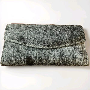 High Quality Custom Cow Hair Leather Long <b>Wallet</b> <b>for</b> <b>Women</b> New Fashion Style with Open Closure Price - Product Image 4