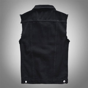 Gilet en jean décontracté pour homme, respirant, hiver, vente chaude, service OEM, 100% coton, vêtements d'extérieur, personnalisable, fabriqué au Pakistan - Product Image 2