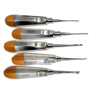 Straight Dental Luxating Elevator <b>Set</b> of 5 Apical Periotome Molt Osteotome Implant Root Extraction Instruments By Altomme - Product Image 6