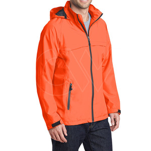 Transpirable Impermeable a prueba de viento Cremallera completa Casual deportes al aire libre Chaqueta para hombres - Product Image 3
