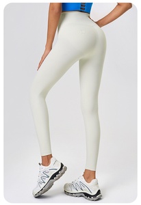 OEM de fábrica de mallas de las señoras de cintura elástica hasta el tobillo mallas de yoga para las mujeres Butt Lifting Push up Lulu estilo Leggings pantalones cortos - Product Image 4