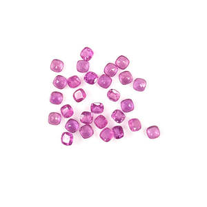 Saphirs roses naturels du Mozambique, calibrés, taille coussin 3mm 4mm, qualité supérieure, pierres précieuses rouges ovales et en forme de poire, créées en laboratoire, traitées thermiquement - Product Image 1