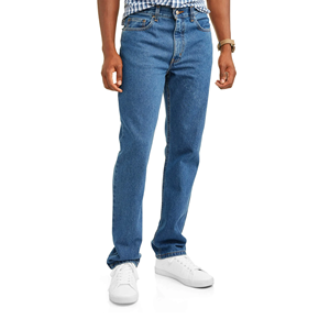 Pantalons décontractés de qualité supérieure en denim délavé pour hommes, coupe droite, design personnalisé, option taille plus, vêtements orientés vers l'exportation BD - Product Image 5