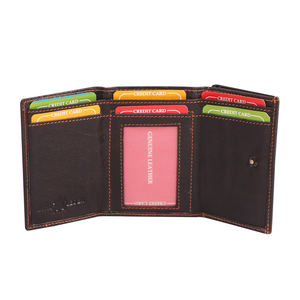 Men's Luxury Ultra-Strong Stitching Slim Vintage Genuine Leather PC Material <b>Wallet</b> Short Long <b>Zipper</b> Closure RFID Blocking - Product Image 5