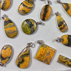 Colgante hecho a mano de jaspe de Bumble Bee de Plata de Ley 925 más caliente de alta calidad a la venta - Product Image 4