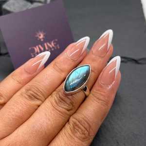 <b>Turquoise</b> Gold Plated 925 Sterling Silver Minimalist Engagement <b>Ring</b> for Women Gift - Product Image 4