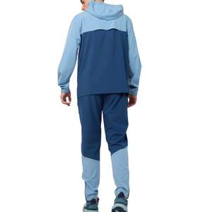 Cremallera completa Poliéster Dos tonos Ligero Transpirable Hombres Ropa de entrenamiento Jogging Fitness Gimnasio Deportes Chándales - Product Image 2