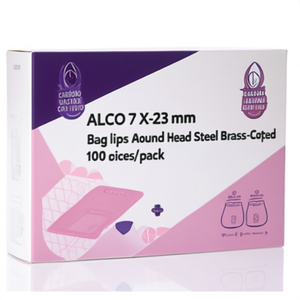 คลิปหนีบถุง ALCO 7 X 23 มม. หัวกลม เหล็กเคลือบทองเหลือง 100 ชิ้น/แพ็ค - Product Image 2