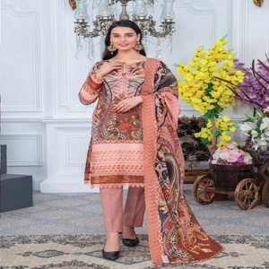 Femmes Shalwar Kameez 100% coton pakistanais Salwar Kameez motif solide robe d'été grande taille vêtements - Product Image 1